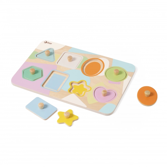 Houten geometrische puzzel voor kinderen