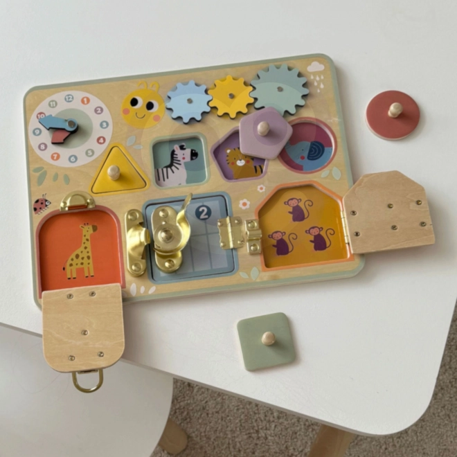 Houten manipulatiebord Tooky Toy