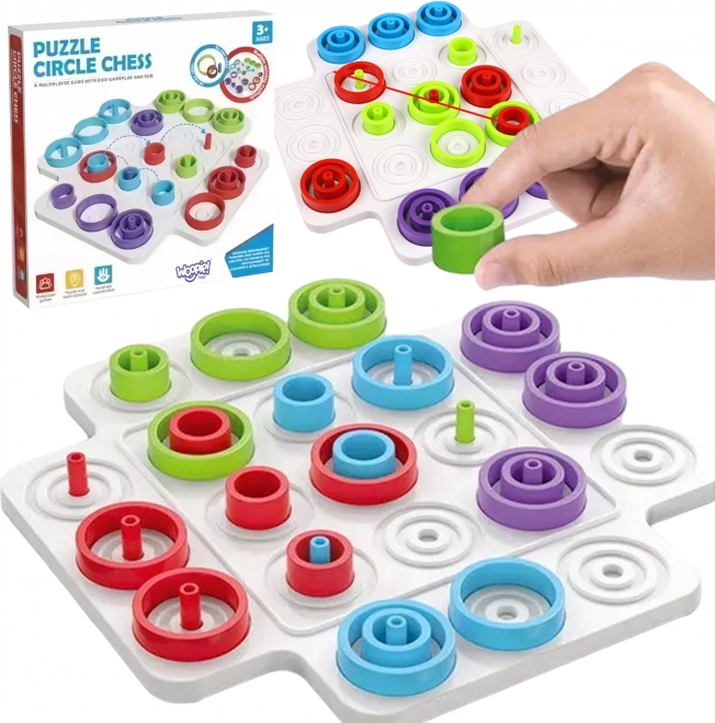 Woopie Logisch spel voor kinderen Doosjes en kruisjes 36 delen
