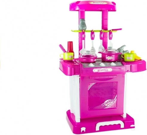 Opvouwbare 2-in-1 constructie – keuken én koffertje