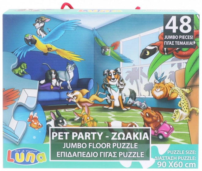 Vloerpuzzel Huisdieren 48 stukken