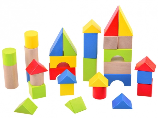 Houten loopwagen met blokken voor kinderen