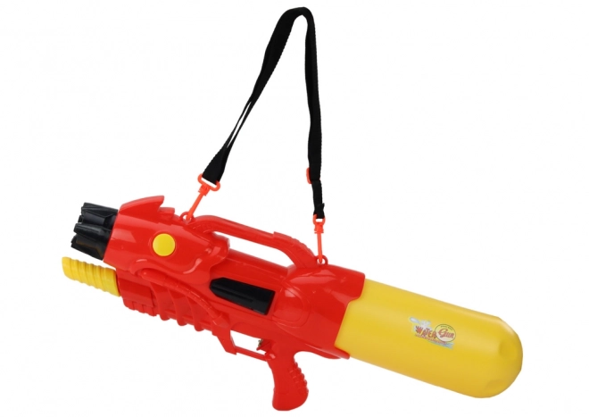 Grote waterpistool 2850 ml met verstelbare riem rood