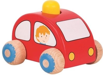 Houten autootje met toeter