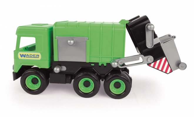 Wader Groene vuilniswagen in doos 42cm