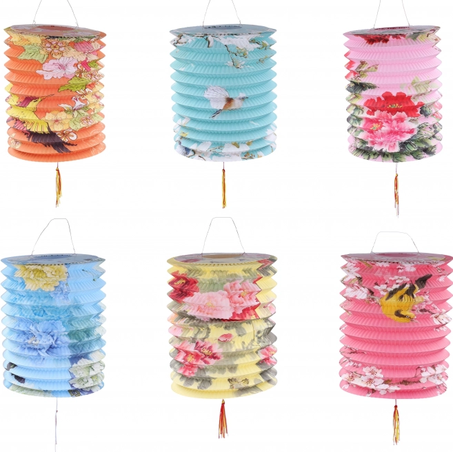 Lampion Cilinder Natuur 16 cm