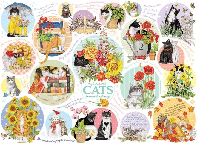 Puzzel Kattenhersenspinsels 1000 stukjes van Cobble Hill