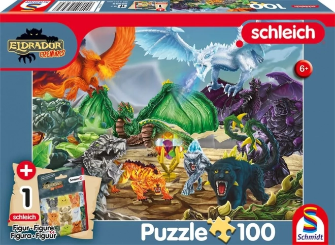 Puzzel Eldrador: Strijd om de superkristal met figuur