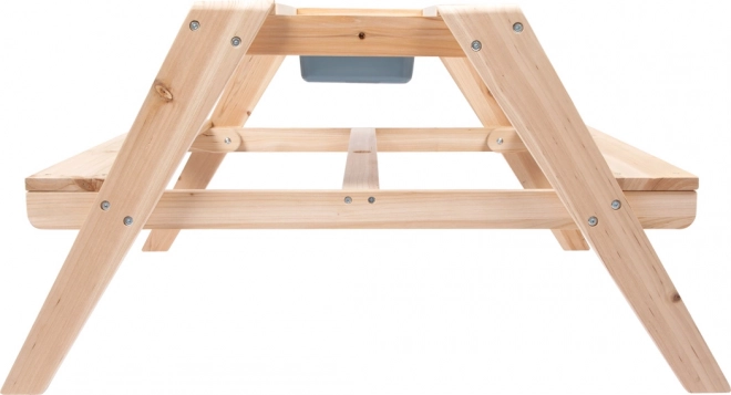Kinder houten speeltafel 2 in 1 met bakken