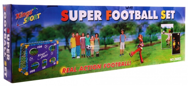 Kinder voetbaldoel met trainingszeil en accessoires