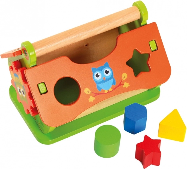 Houten huisje – inlegpuzzel Bino
