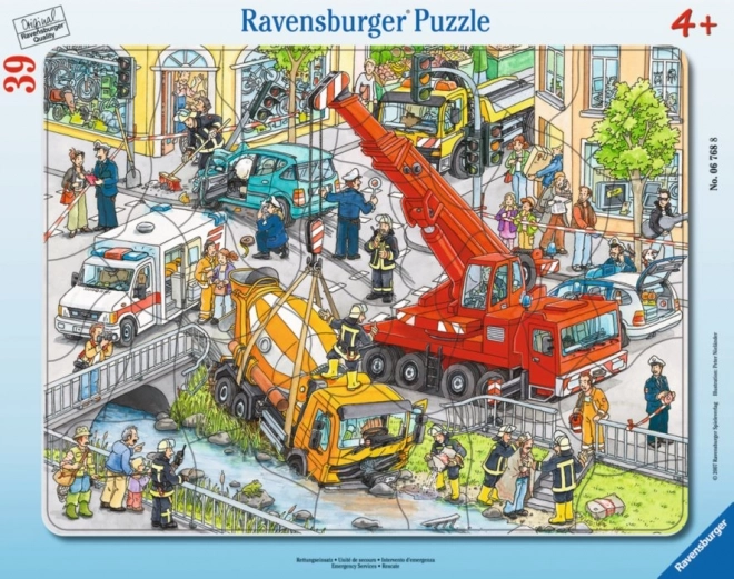 Kinderpuzzel Reddingsactie 39 stukjes