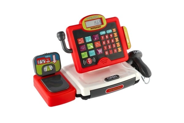 Kleine digitale kassa met geluid- en lichteffecten