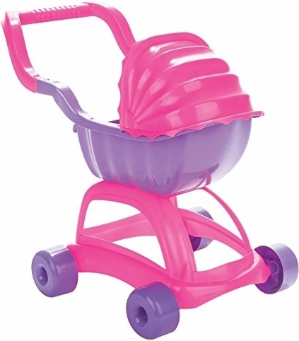 Kunststof kinderwagen met kap