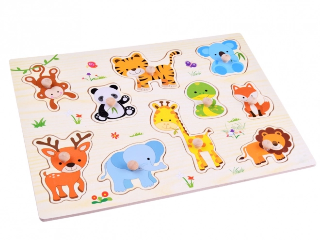 Houten puzzel dieren