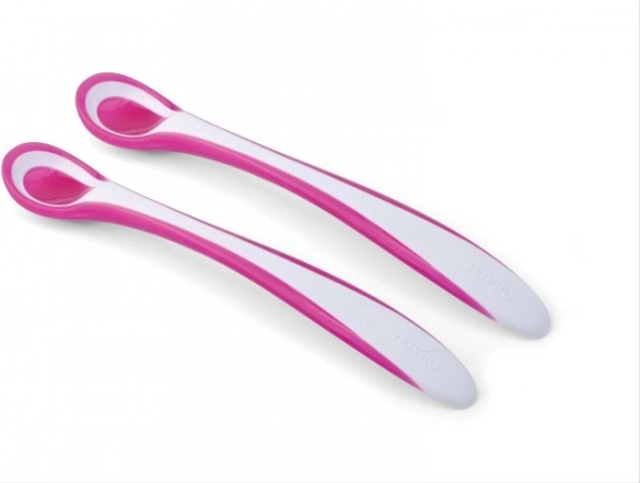 Set thermogevoelige roze babylepeltjes - 2 stuks