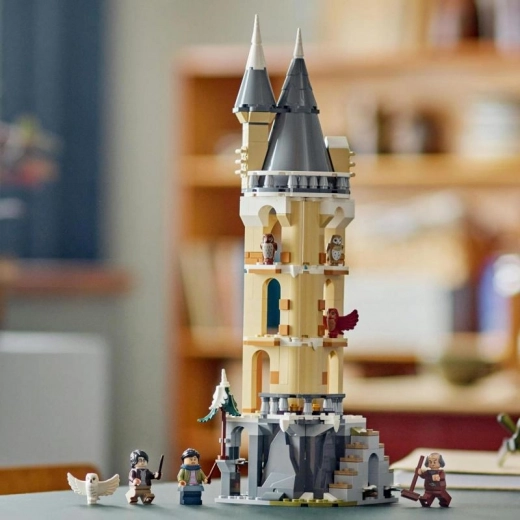Minifiguren en 5 uilenfiguren voor magische scènes