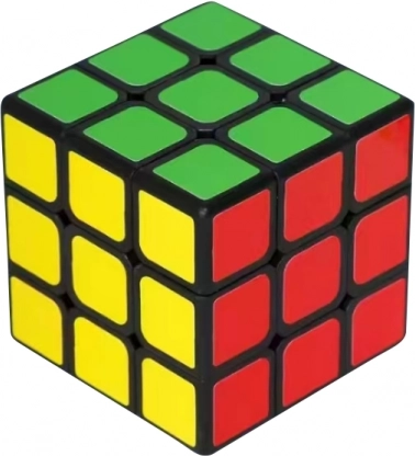 Kleurrijke puzzelkubus 5,3 cm