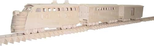 Woodcraft houten 3D-puzzel – trein