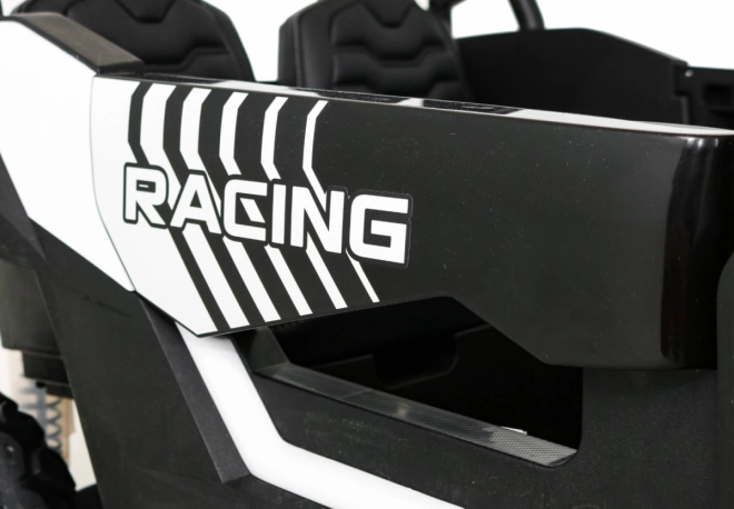 Buggy ATV Racing pro 2 kinderen + 4x4 aandrijving + afstandsbediening + langzame start + MP3 LED – Wit