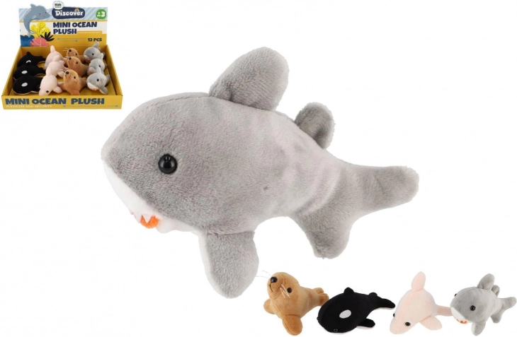 Pluchen zeedieren 10–12 cm