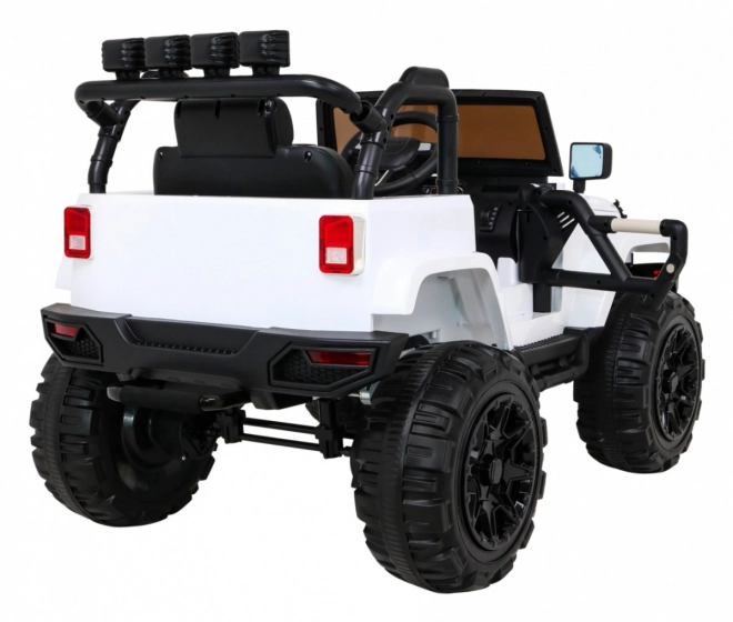Elektrische kinderauto All Terrain Jeep Wit