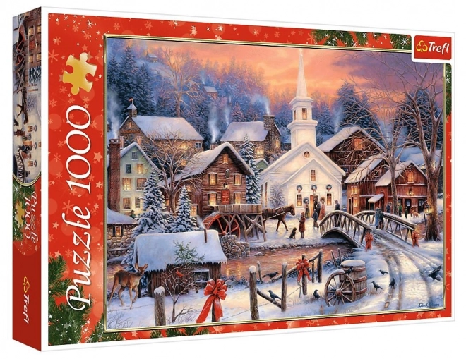Puzzel 1000 stukjes Witte Kerst