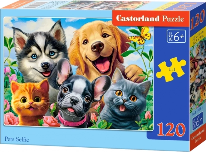 Castorland puzzel dierenselfie 120 stukjes