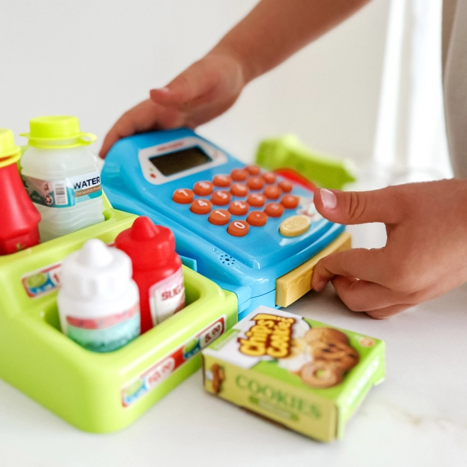 Woopie kinder kassa met plank en accessoires