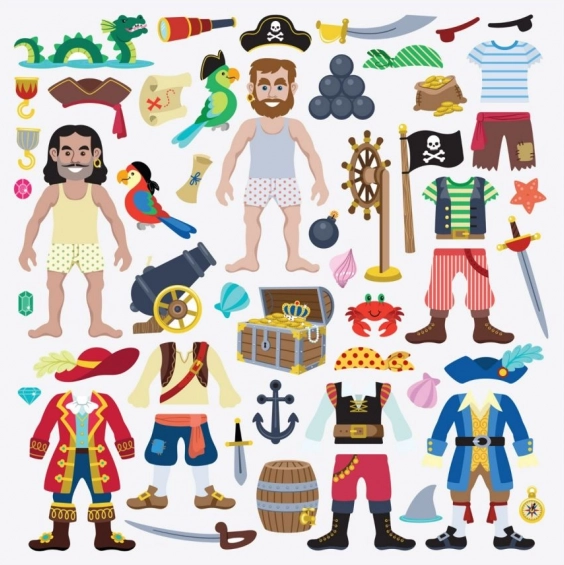 Rijke piratenmotieven