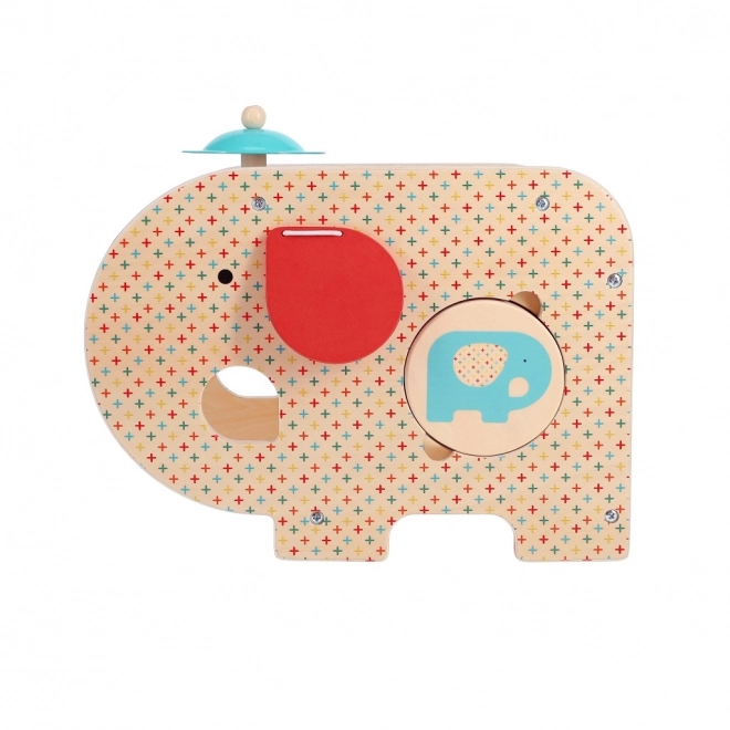 Houten muzikale olifant 5v1 Petit Collage
