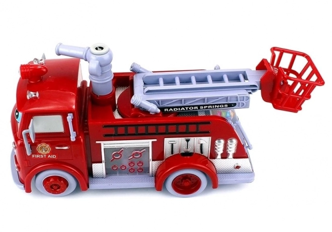 Interactieve brandweerwagen met bellen voor kinderen