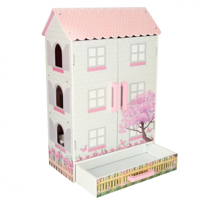 Houten poppenhuis Lulilo Papilio roze 80cm