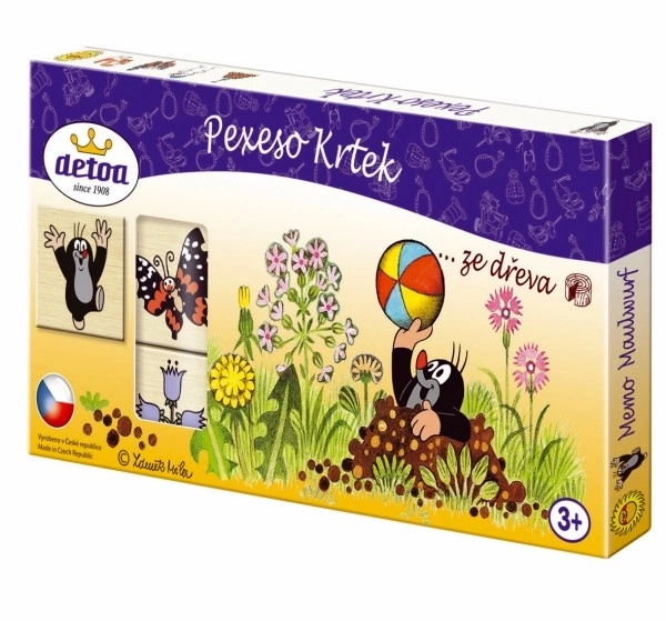 Houten memory Krtek - 36 stukjes