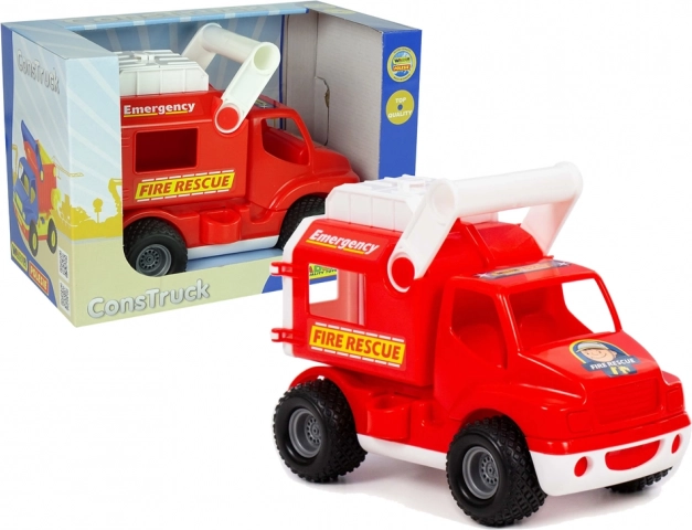 Brandweerauto ConsTruck POLESIE rood