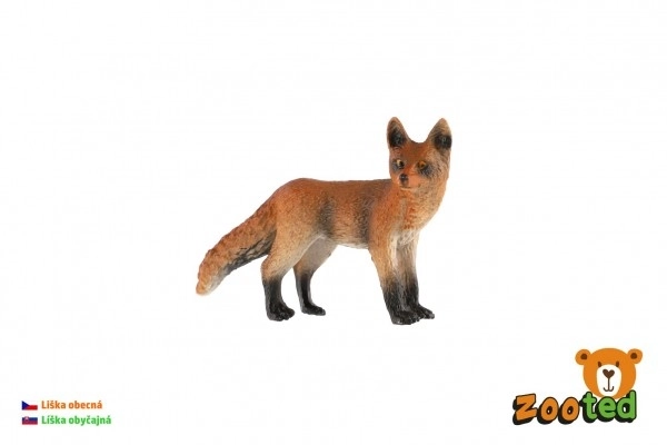 Plastic vossenfiguur 9 cm