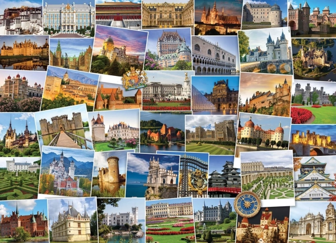 eurographics puzzel globetrotter – kastelen en paleizen 1000 stukjes