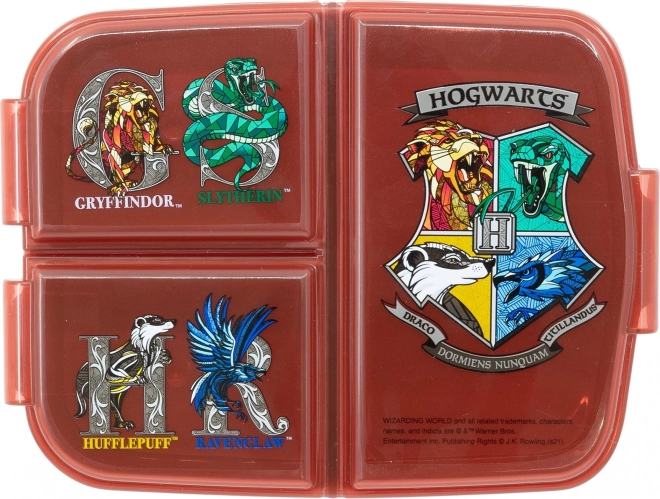 STOR Multi Box voor lunch Harry Potter: Wapenschilden van Zweinstein huizen