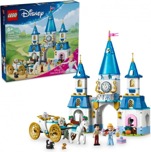 LEGO Disney Assepoesters kasteel met koets