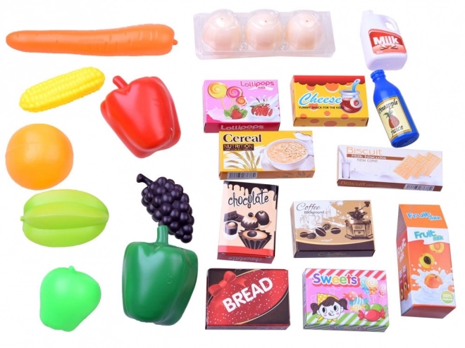 Kinder supermarkt met kassa en scanner