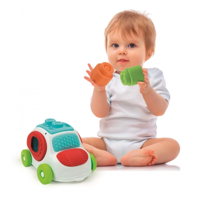 CLEMENTONI SOFT CLEMMY Sensorische Invoegkar met Blokjes