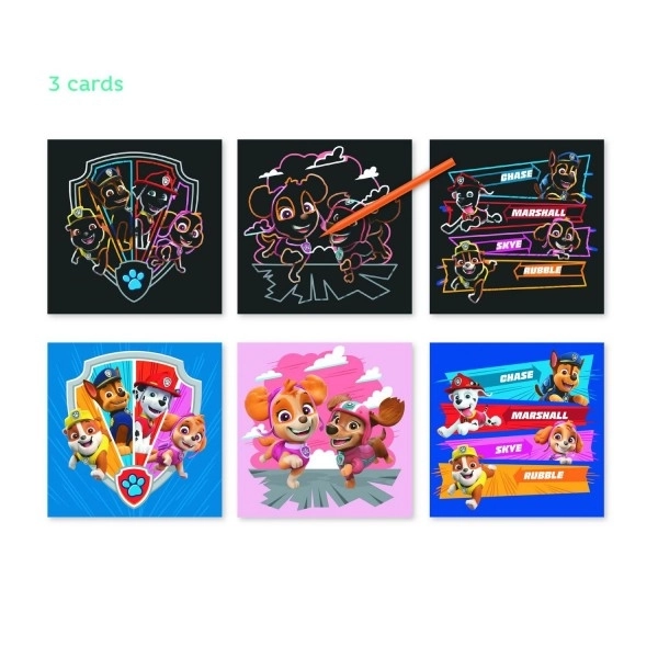 Krabbelplaatjes Paw Patrol kleurrijk 3 stuks