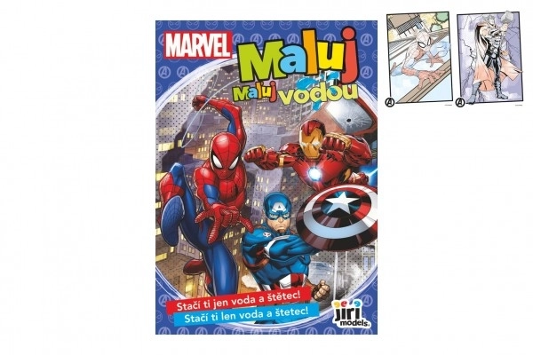 Kleurplaten Schilderen met Water Marvel