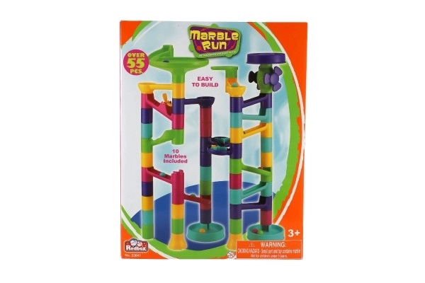 Knikkerbaan plastic 55st in doos 24x37x7cm