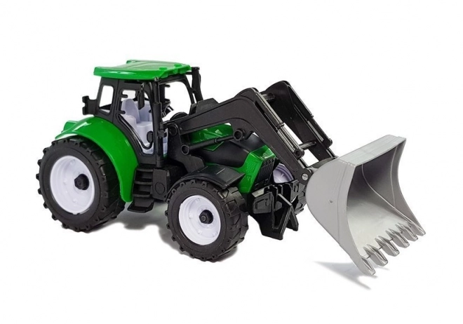 Tractor met aanhangwagen voor hooipakken Citerne