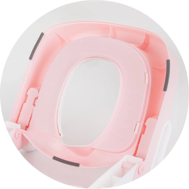 CHIPOLINO Toiletbril met ladder Skippy – roze