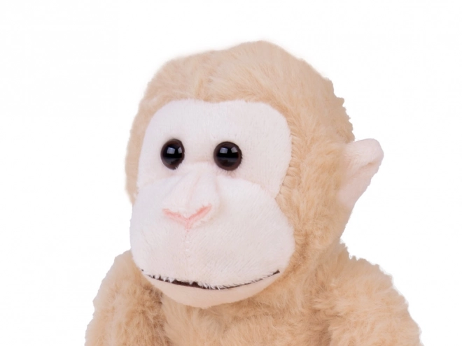 Hangende aap mascotte in beige kleur