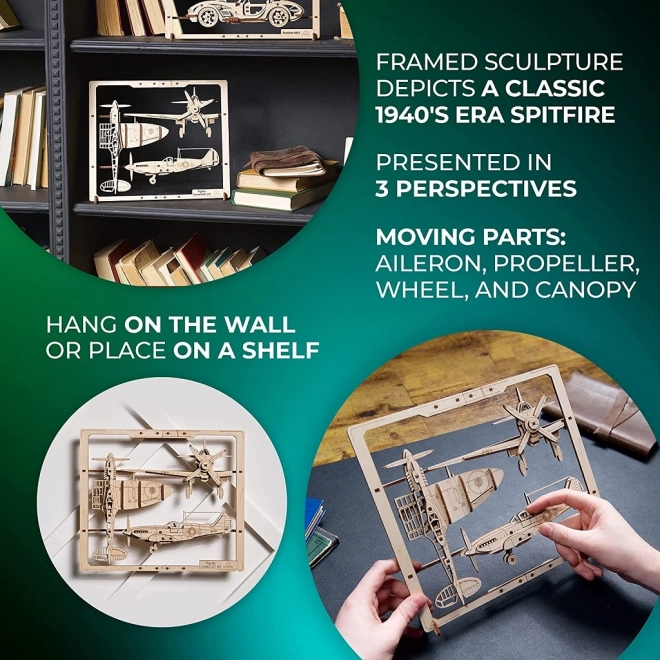 Ugears Houten Mechanische Puzzel Vliegtuig