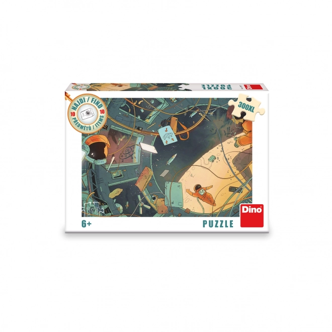 Puzzel Heelal - Vind 10 voorwerpen 47x33cm 300 stukken XL in doos 27x19x4cm