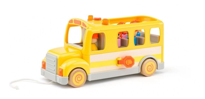 Vrolijke schoolbus met lichten en geluiden Woody